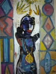 Woman Behind The Window by Mohamed Abla