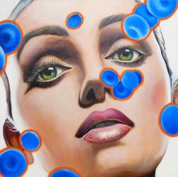 Blue Blood Cells I by Manzur Kargar