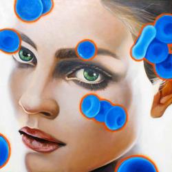 Blue Blood Cells III by Manzur Kargar
