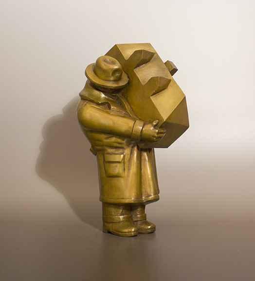 Man with Big House by Siegfried Neuenhausen