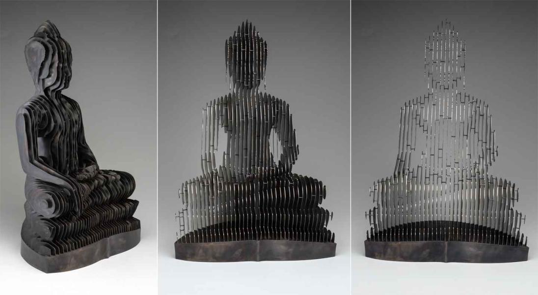 Black Quantum Buddha by Julian Voss-Andreae