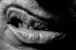 John Waters' Lips by Greg Gorman