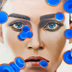 Blue Blood Cells II by Manzur Kargar