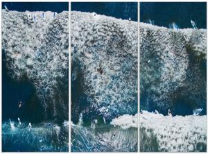 Surfing Triptych (Series Up-From) by Albert Delamour