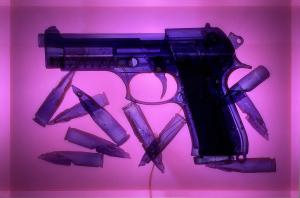 Gun Small X by David Cerny